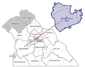 county map with school districts 